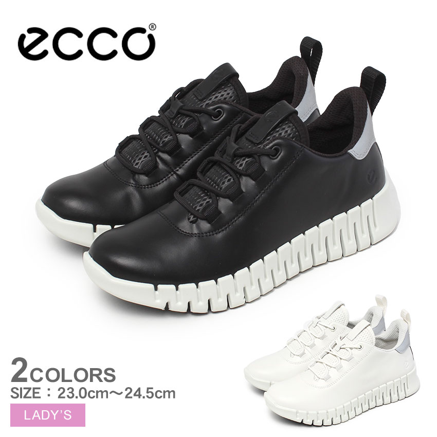 ecco（エコー） スニーカー レディース GRUUV ECCO 218203 ホワイト 白