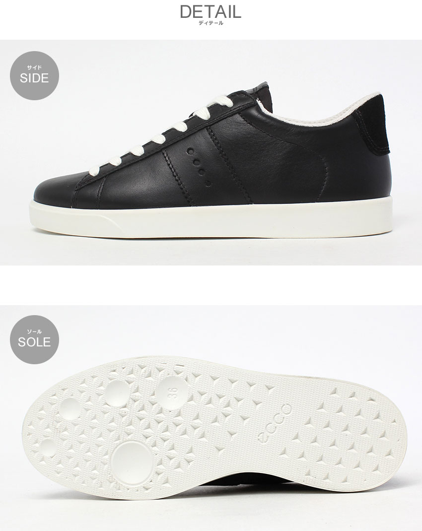 毎日アイス。ブラックS ecco（エコー） スニーカー レディース STREET LITE ECCO 212803