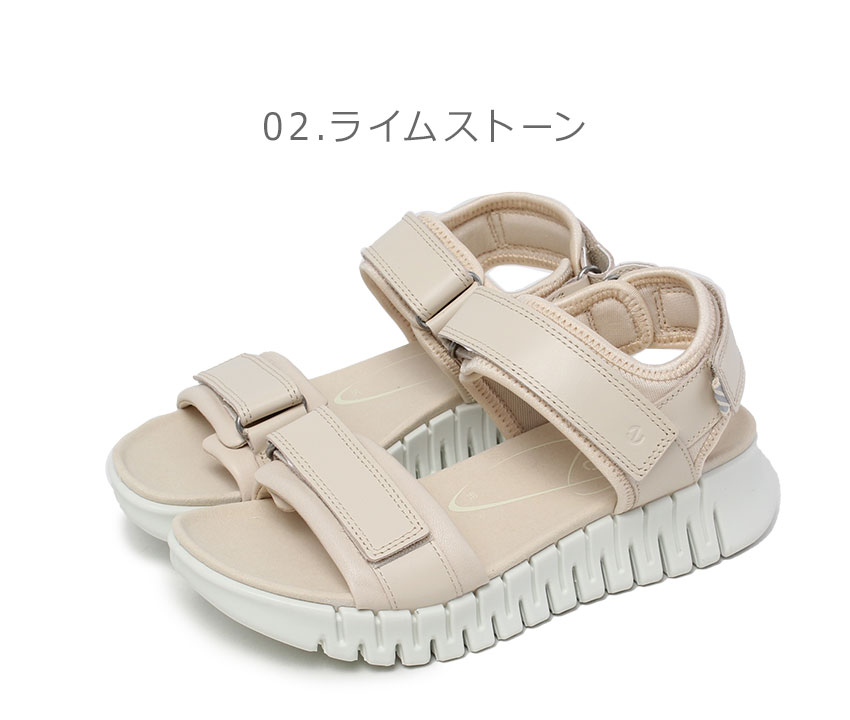 ecco（エコー） サンダル レディース GRUUV SOL ECCO 213103 ブラック