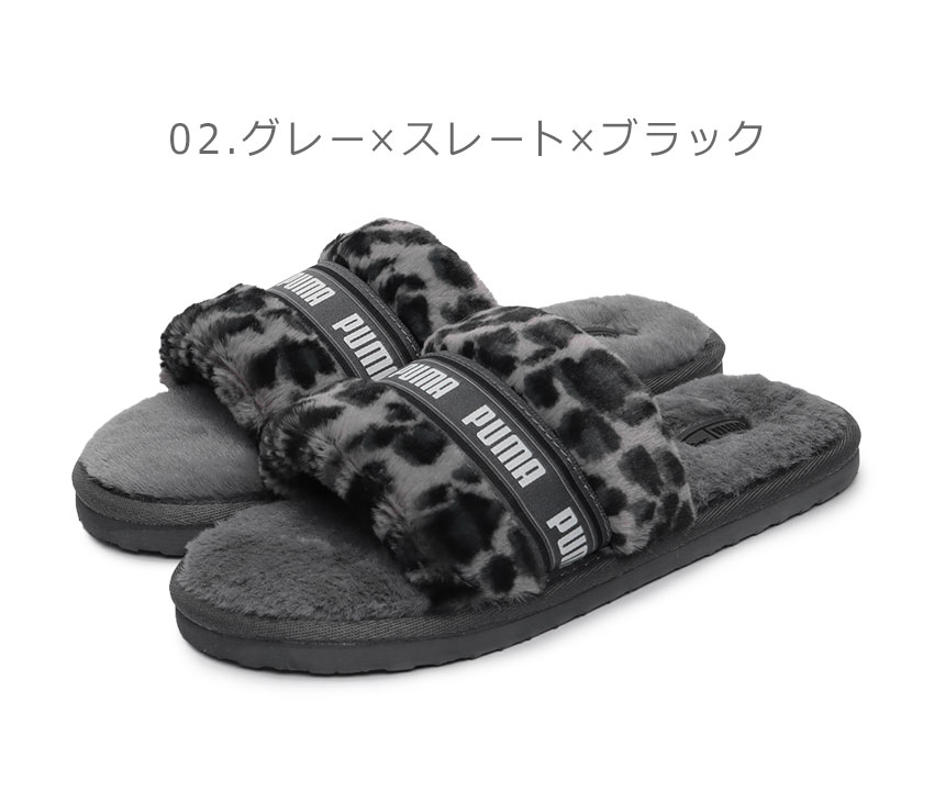 PUMA（プーマ） サンダル レディース PUMA 395434 ブラウン 茶 グレー
