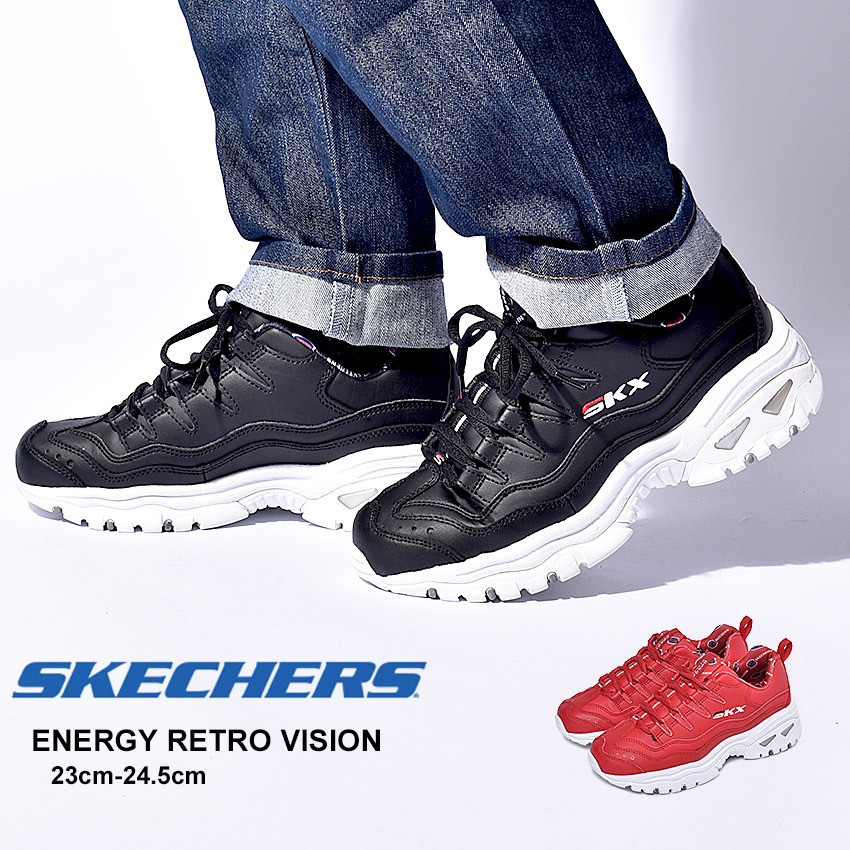 （半額以下） スケッチャーズ SKECHERS スニーカー レディース ENERGY RETRO VISION 13425 靴 シューズ  ダッドシューズ ダッドスニーカー おしゃれ