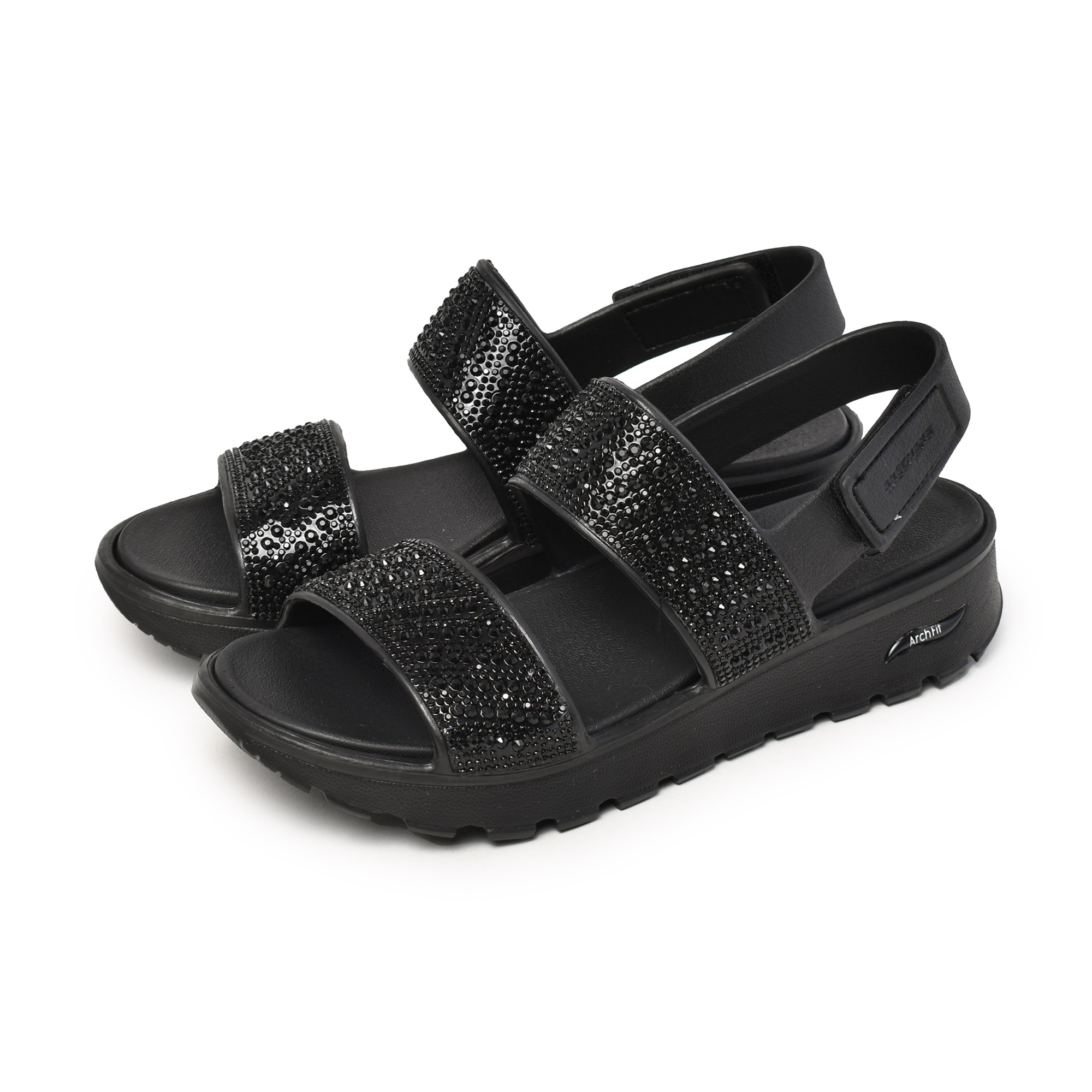新品未使用　スケッチャーズ　メモリーフォーム　24cm サンダル　厚底　ウエッジ SKECHERS - スケッチャーズメモリーフォームサンダルの通販 by