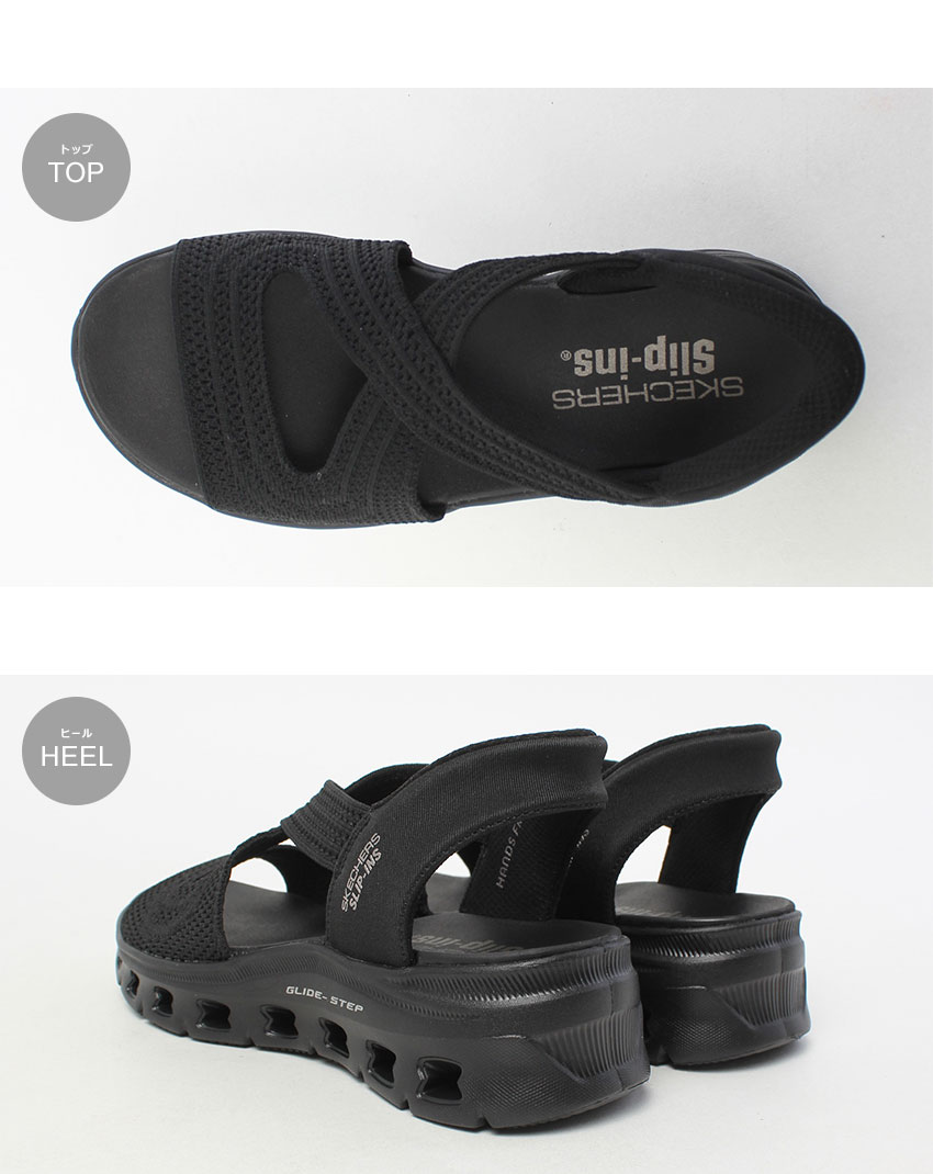[スケッチャーズ] サンダル レディース 114147 TPE 27cm Amazon.com | SKECHERS Women's 114147 Sandal, Black, 5