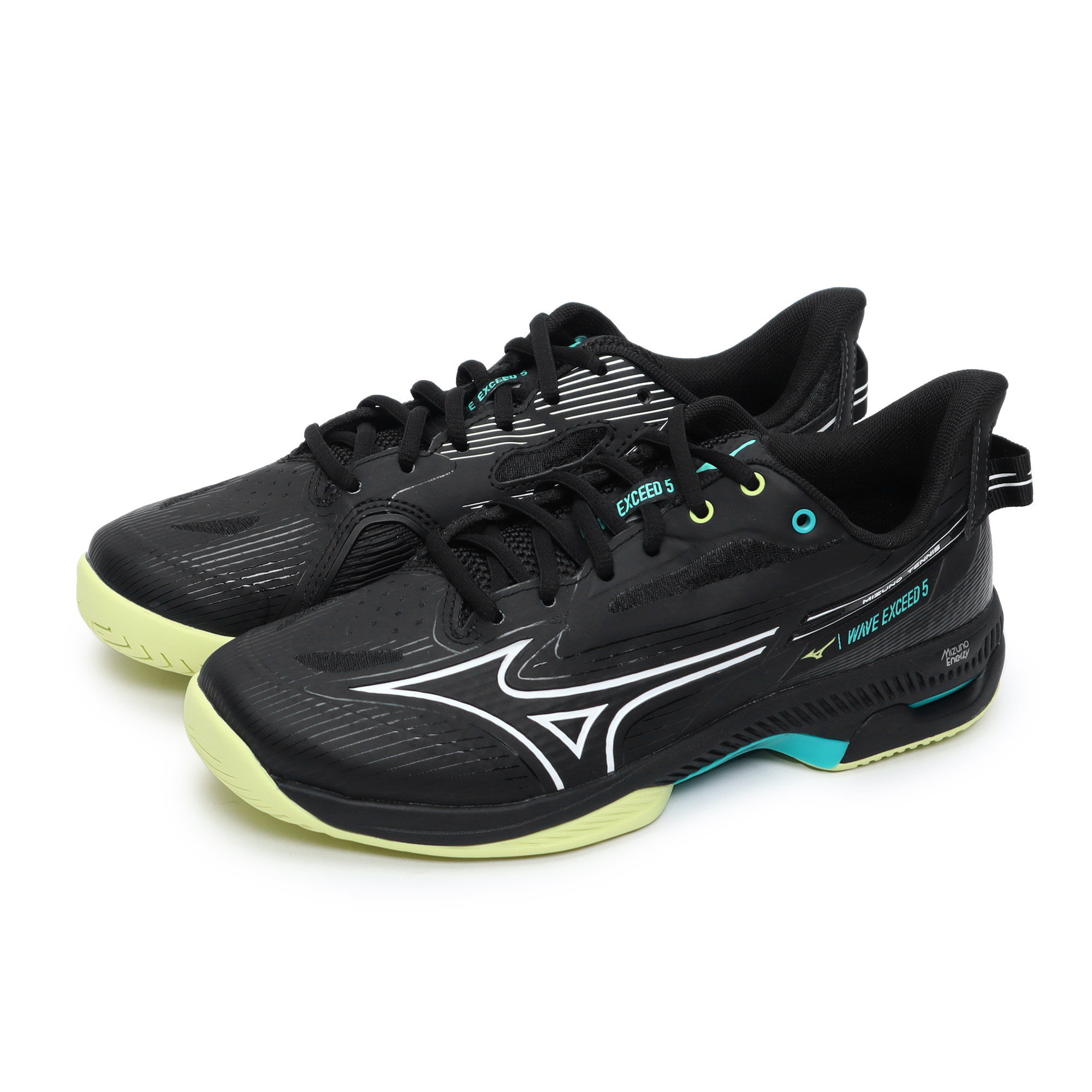 ミズノ テニスシューズ メンズ レディース ウエーブエクシード 5 SW AC MIZUNO 61GA2316 ブラック 黒 スニーカー 靴 シューズ  4E