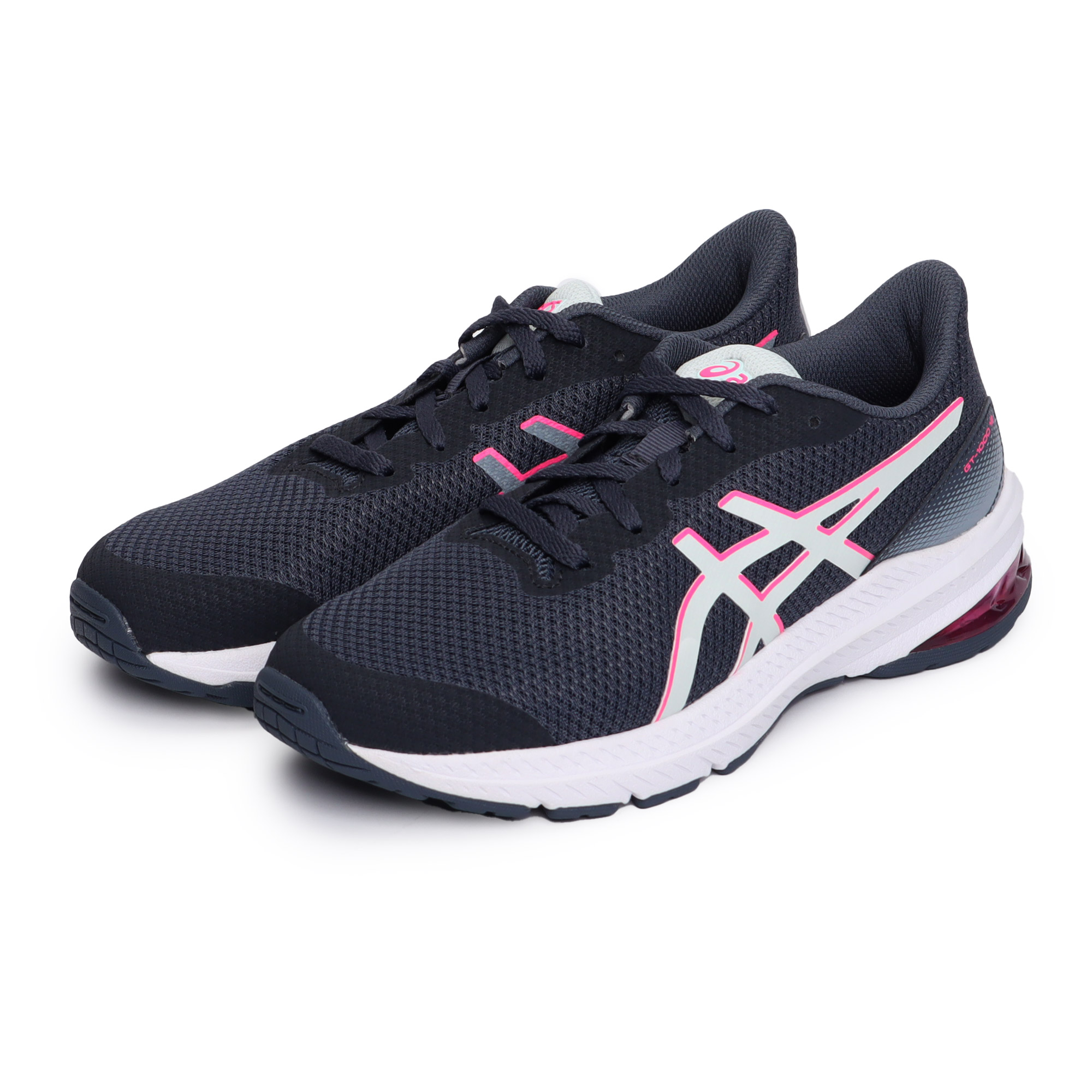 アシックス ランニングシューズ キッズ ジュニア 子供 GT 1000 12 GS ASICS 1014A296 ブラック 黒 ネイビー 紺 シューズ  ZSPO 青