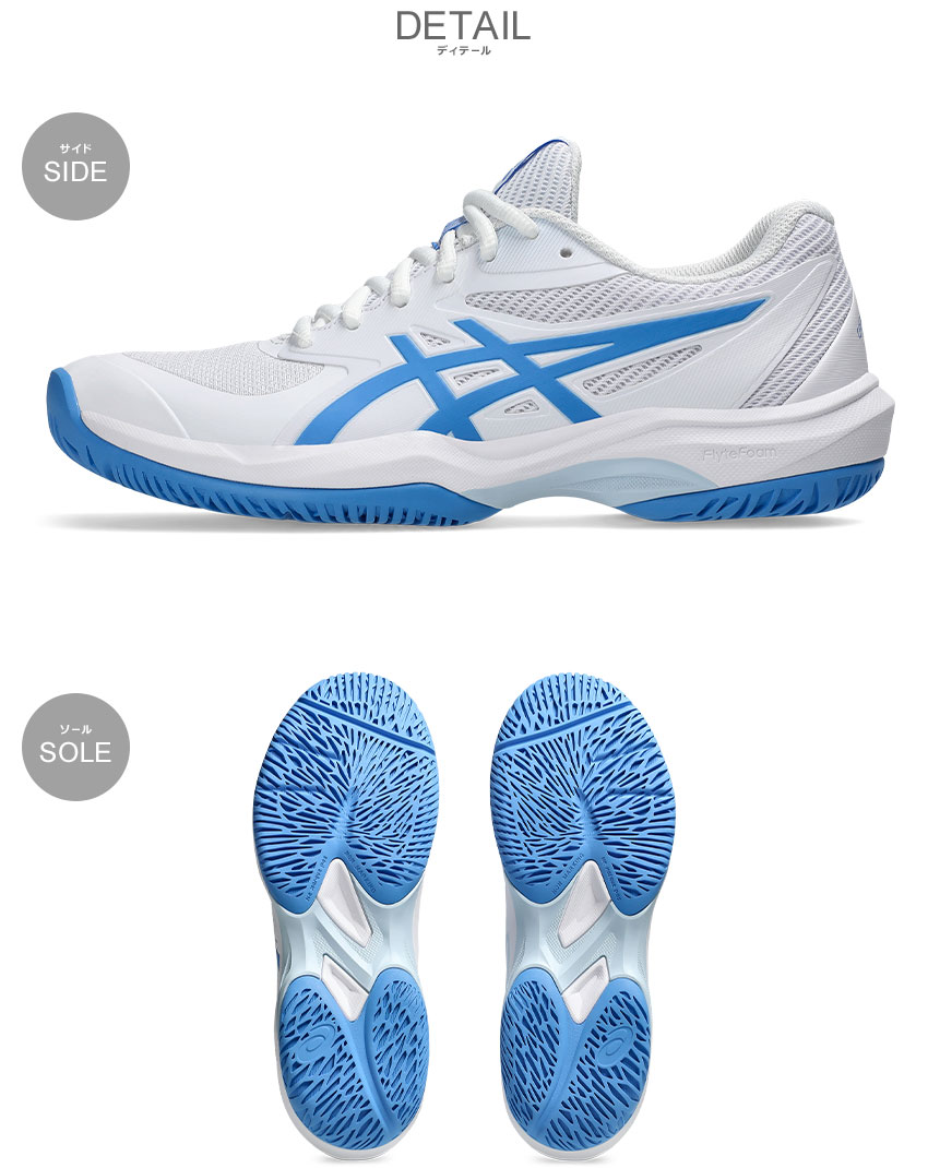 ASICS アシックス テニスシューズ レディース 1042A281 ホワイト