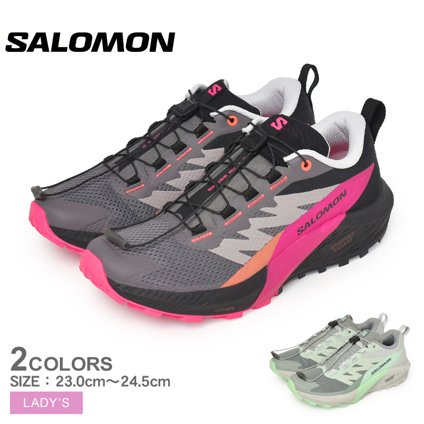 サロモン トレイルランニングシューズ レディース SENSE RIDE 5 W SALOMON L47314100 L47385900 ブラック 黒  グリーン 緑 靴 : 1687-0069 : Z-CRAFT ヤフーショッピング店 - 通販 - Yahoo!ショッピング