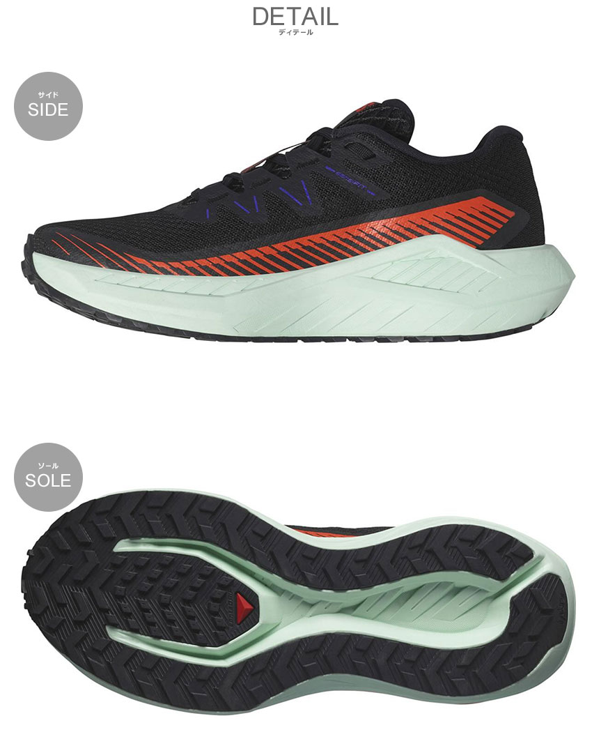 Salomon ランニングシューズ ブラック／ネイビー 23センチ サロモン SALOMON SENSE RIDE 5 GORE-TEX L47147200 L47459400