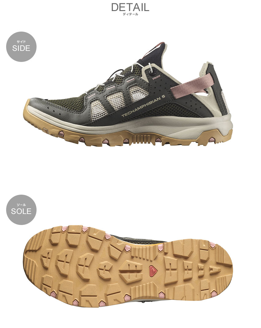 SALOMON 女性用ウォーターシューズ 25,5 SALOMON（サロモン）Women's TECHAMPHIBIAN 5 女性用ウォーター