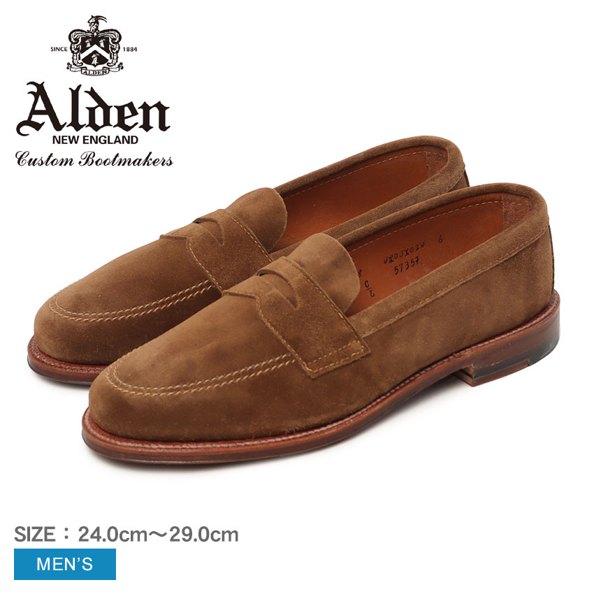 ALDEN（オールデン） ローファー メンズ ALDEN 5735F ブラウン 茶 靴