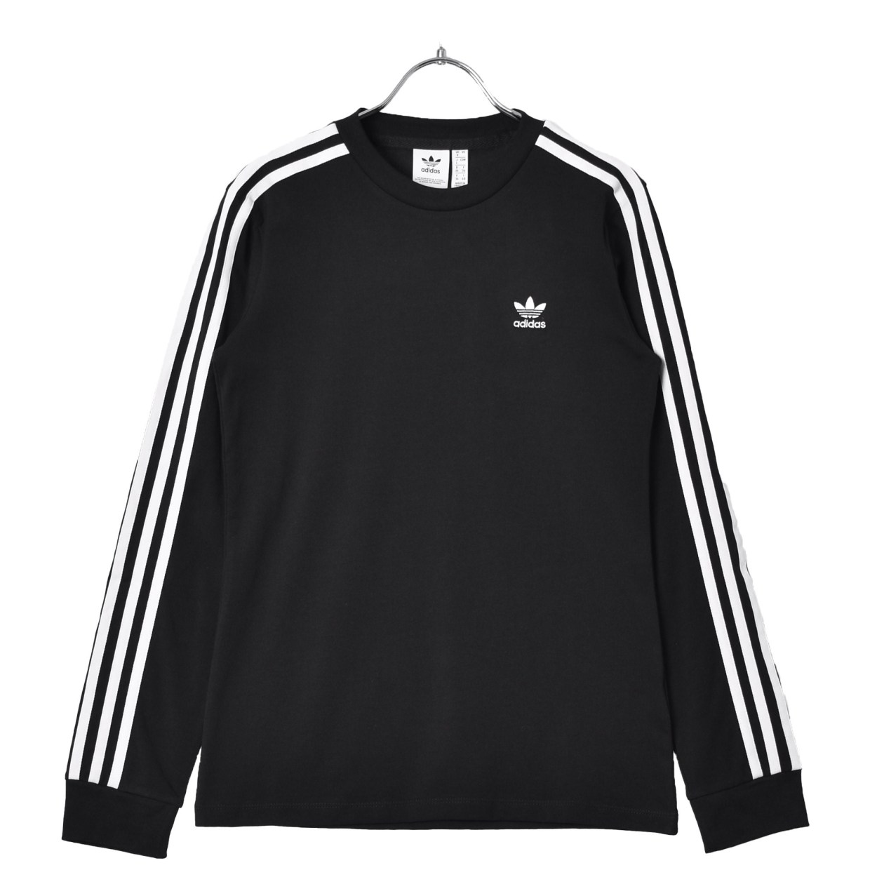 アディダス オリジナルス 長袖Tシャツ レディース 3 ストライプス ADIDAS ORIGINALS ブラック 黒 ブルー トップス