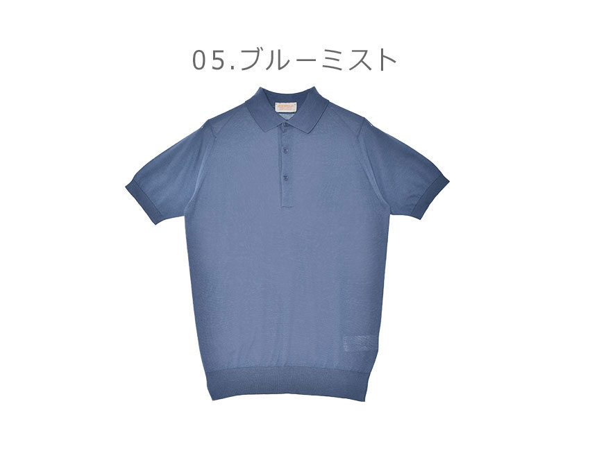JOHN SMEDLEY（ジョンスメドレー） 半袖ポロシャツ メンズ ブラック 黒