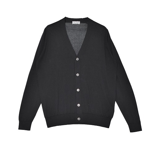 JOHN SMEDLEY カーディガン　メンズ　ブラック　Mサイズ ジョンスメドレー メンズ カーディガン JOHN SMEDLEY ブランド
