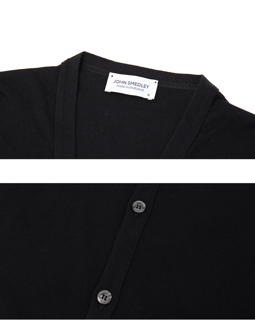 JOHN SMEDLEY（ジョンスメドレー） カーディガン メンズ ブラック 黒