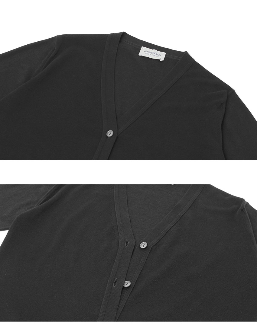 JOHN SMEDLEY（ジョンスメドレー） カーディガン レディース ブラック
