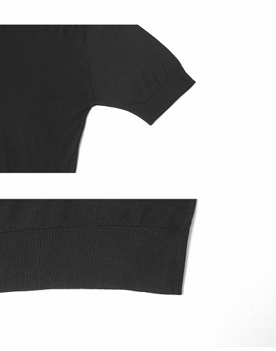 【美品】JOHN SMEDLEY ジョンスメドレー　半袖ニット ブラック S JOHN SMEDLEY ジョンスメドレー ニット セーター BELDEN