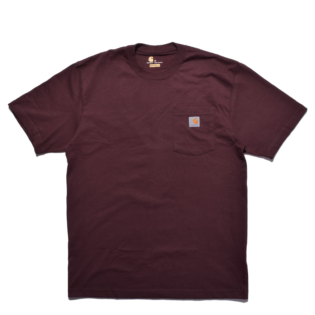 カーハート 半袖Tシャツ メンズ レディース ワークウェア ポケット ショートスリーブ CARHARTT RN14806-K87 ブラック 黒 白 ロゴ 父の日｜z-craft｜10