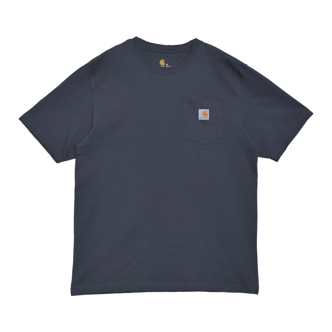 カーハート 半袖Tシャツ メンズ レディース ワークウェア ポケット ショートスリーブ CARHARTT RN14806-K87 ブラック 黒 白 ロゴ