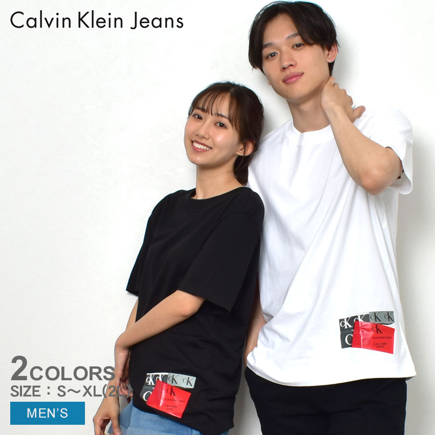 カルバンクラインジーンズ 半袖Tシャツ メンズ DISRUPTED CK BOX URBAN T-SHIRT CALVIN KLEIN JEANS  J30J322673