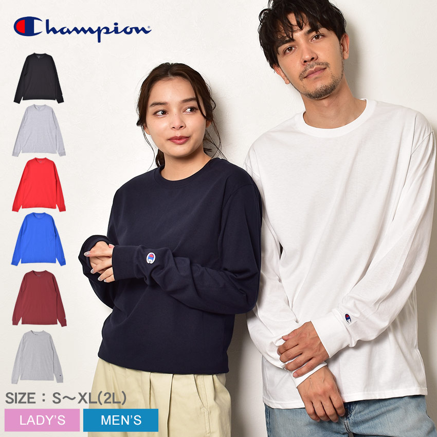 チャンピオン 長袖Tシャツ メンズ レディース ロングスリーブブランク Tシャツ 5.2oz CHAMPION CC8C ブラック 黒 ホワイト 白 紺  :2074-0069:マスク・スニーカーならZ-CRAFT - 通販 - Yahoo!ショッピング