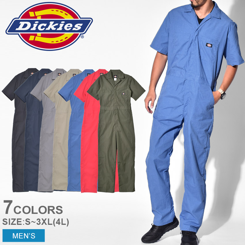 ディッキーズ つなぎ メンズ DICKIES SHORT SLEEVE COVERALL ウエア 作業服 半袖 作業着 ブランド ストリート アメカジ  シンプル ルーズ :2077-0062:Z-MALL ヤフーショッピング店 - 通販 - Yahoo!ショッピング