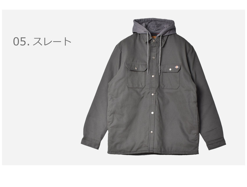 ディッキーズ ジャケット メンズ DUCK SHIRT HOOD W HYSHIELD DICKIES 