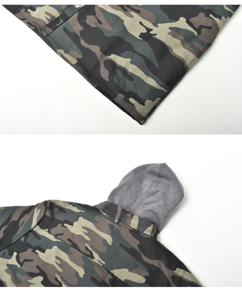 ディッキーズ ジャケット メンズ DUCK SHIRT HOOD W HYSHIELD DICKIES 