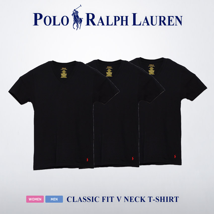 ポロ ラルフローレン 半袖Tシャツ メンズ レディース クラシックフィット VネックTシャツ POLO RALPH LAUREN RCVNP3｜z-craft｜03