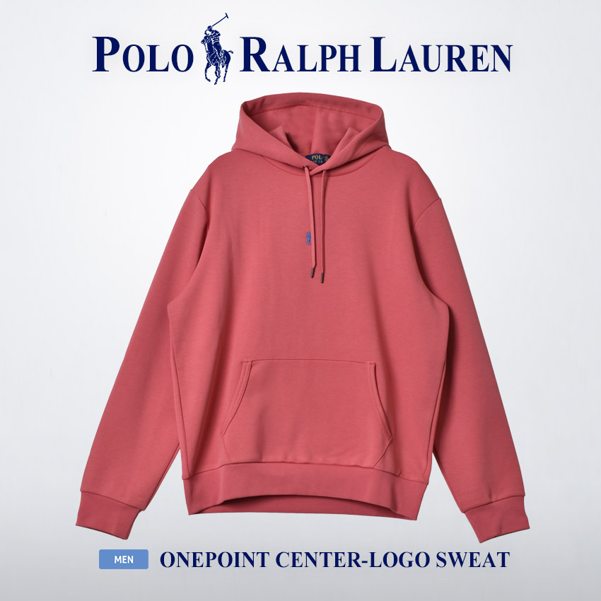 送料無料 ポロ ラルフローレン パーカー メンズ ワンポイント センターロゴ スウェット POLO RALPH LAUREN 710839047  レッド 赤 青 父の日