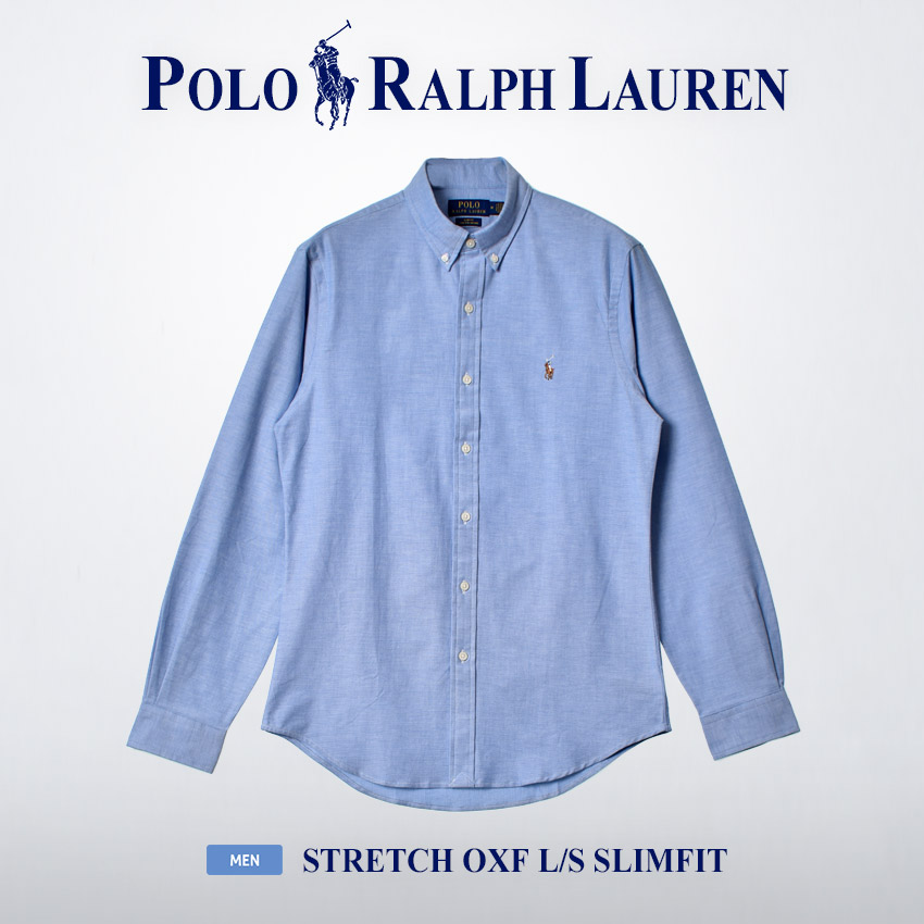 送料無料 ポロ ラルフローレン 長袖シャツ メンズ ストレッチ オックスフォード 長袖シャツ POLO RALPH LAUREN 710542056  ピンク 父の日