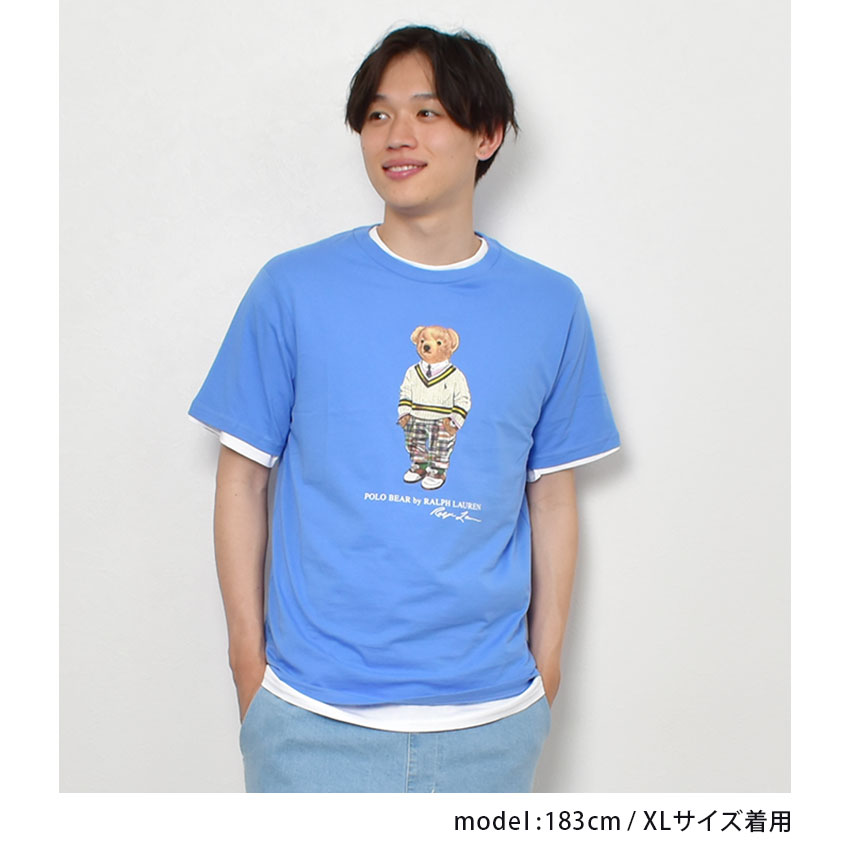 ポロ ラルフローレン 半袖Tシャツ メンズ レディース キー ウエスト ベア S／S Tシャツ POLO RALPH LAUREN 323853828  ネイビー