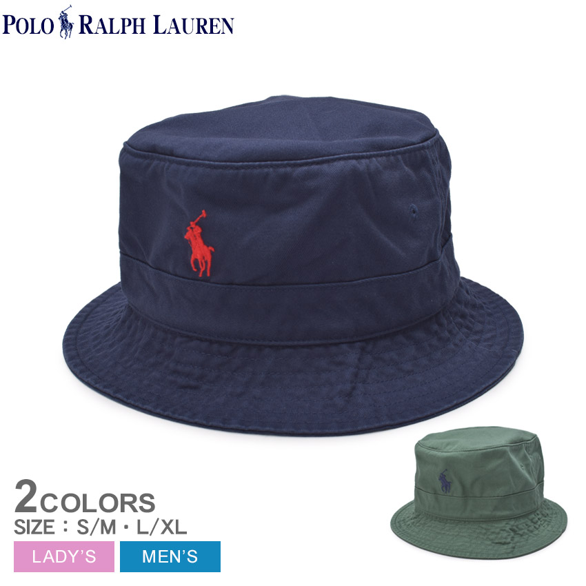 ポロ ラルフローレン バケットハット メンズ レディース コットン チノ バケット ハット POLO RALPH LAUREN 710798567  ネイビー