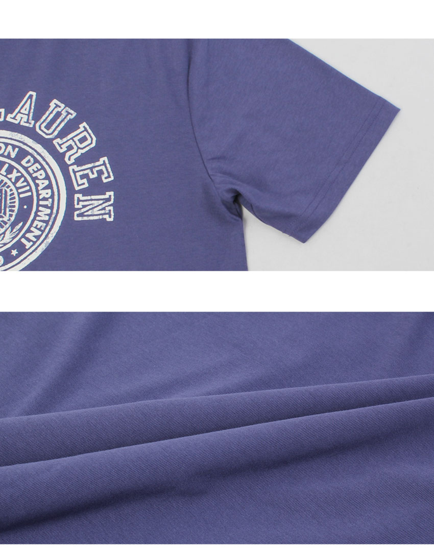 ラルフローレン 美品 現行 soft cotton L/S shirt M 青桃 ポロ ラルフローレン POLO RALPH LAUREN L／S CREWNECK T SHIRT
