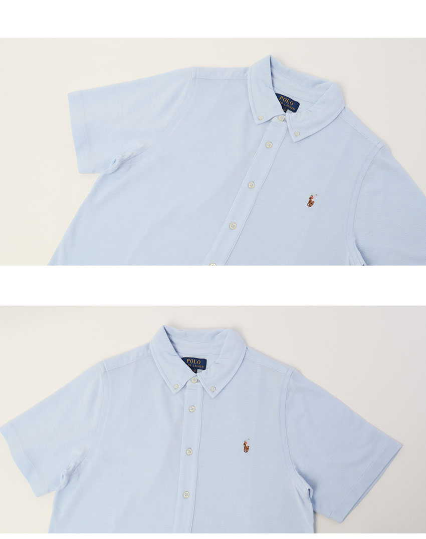 Polo Ralph Lauren 半袖シャツ2枚　青・白 POLO RALPH LAUREN ポロ ラルフローレン 半袖シャツ メンズ