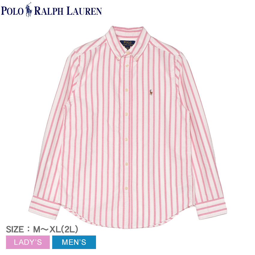 【新品】タグ付き！レディースポロラルフローレン ポロシャツ L & 長袖シャツM POLO RALPH LAUREN ポロ ラルフローレン 長袖シャツ メンズ