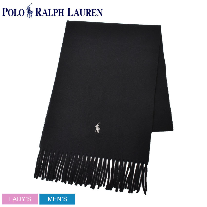 ゆうパケット可） ポロ ラルフローレン マフラー メンズ レディース クラシック カシミヤ スカーフ POLO RALPH LAUREN PC0459 ブラック  黒 防寒 :21235135:マスク・スニーカーならZ-CRAFT - 通販 - Yahoo!ショッピング