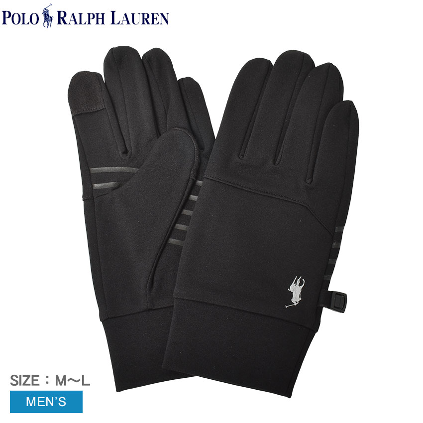 POLO RALPH LAUREN 手袋 黒 POLO RALPH LAUREN ポロ ラルフローレン 手袋 メンズ レディース