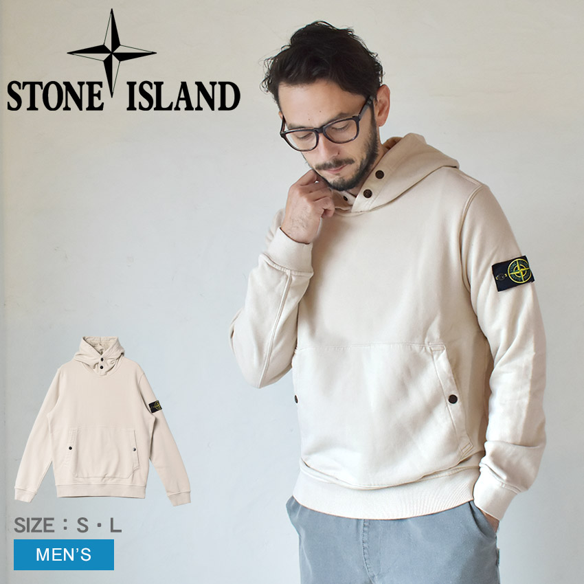 ストーンアイランド パーカー メンズ プルオーバーフーディ STONE ISLAND 791561720 ホワイト 白 ウェア 長袖 トップス ブランド