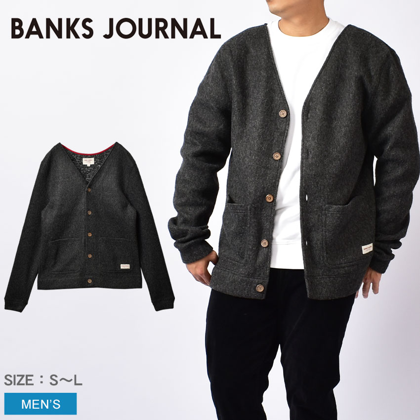 送料無料 バンクス ジャーナル カーディガン メンズ ジョンEカーディガン BANKS JOURNAL WKN0087 グレー 羽織り 長袖 防寒  :21830171:サンダル・スニーカーならZ-CRAFT 通販 