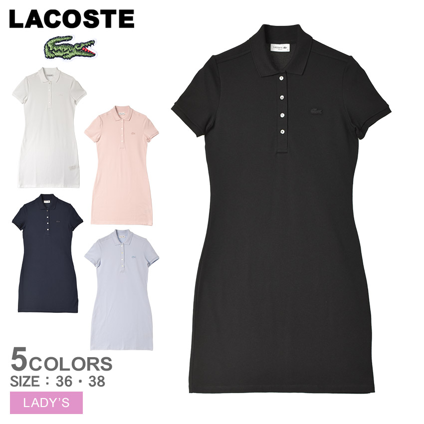 LACOSTE ラコステ ワンピース レディース S／S POLO DRESS