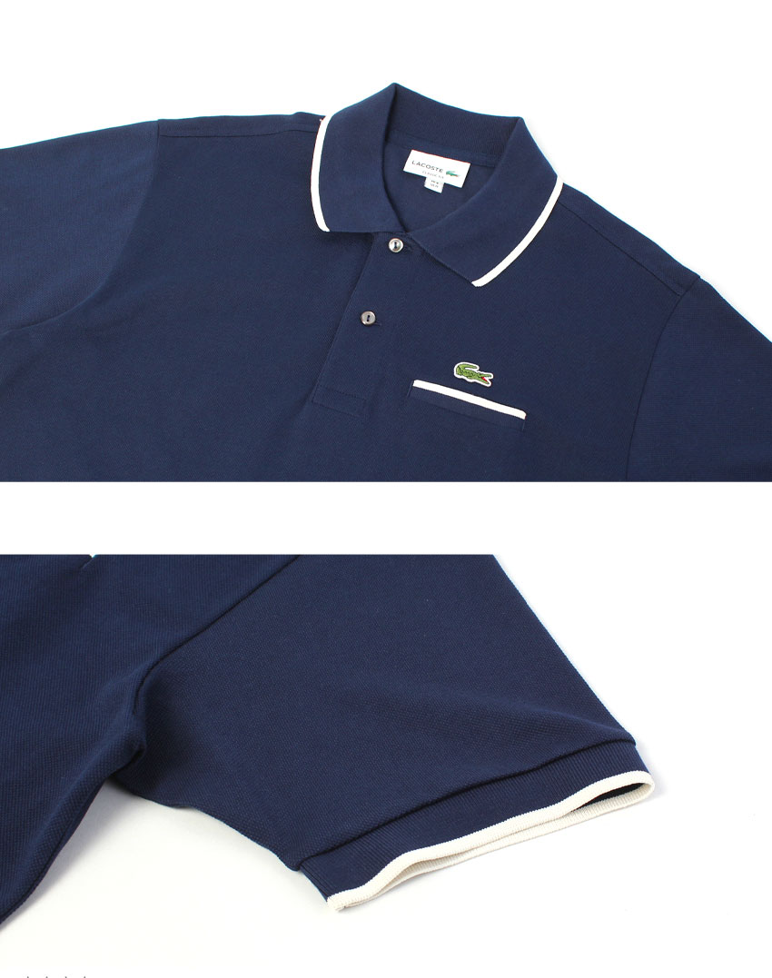 LACOSTE ラコステ 半袖ポロシャツ メンズ PH9838 ホワイト 白
