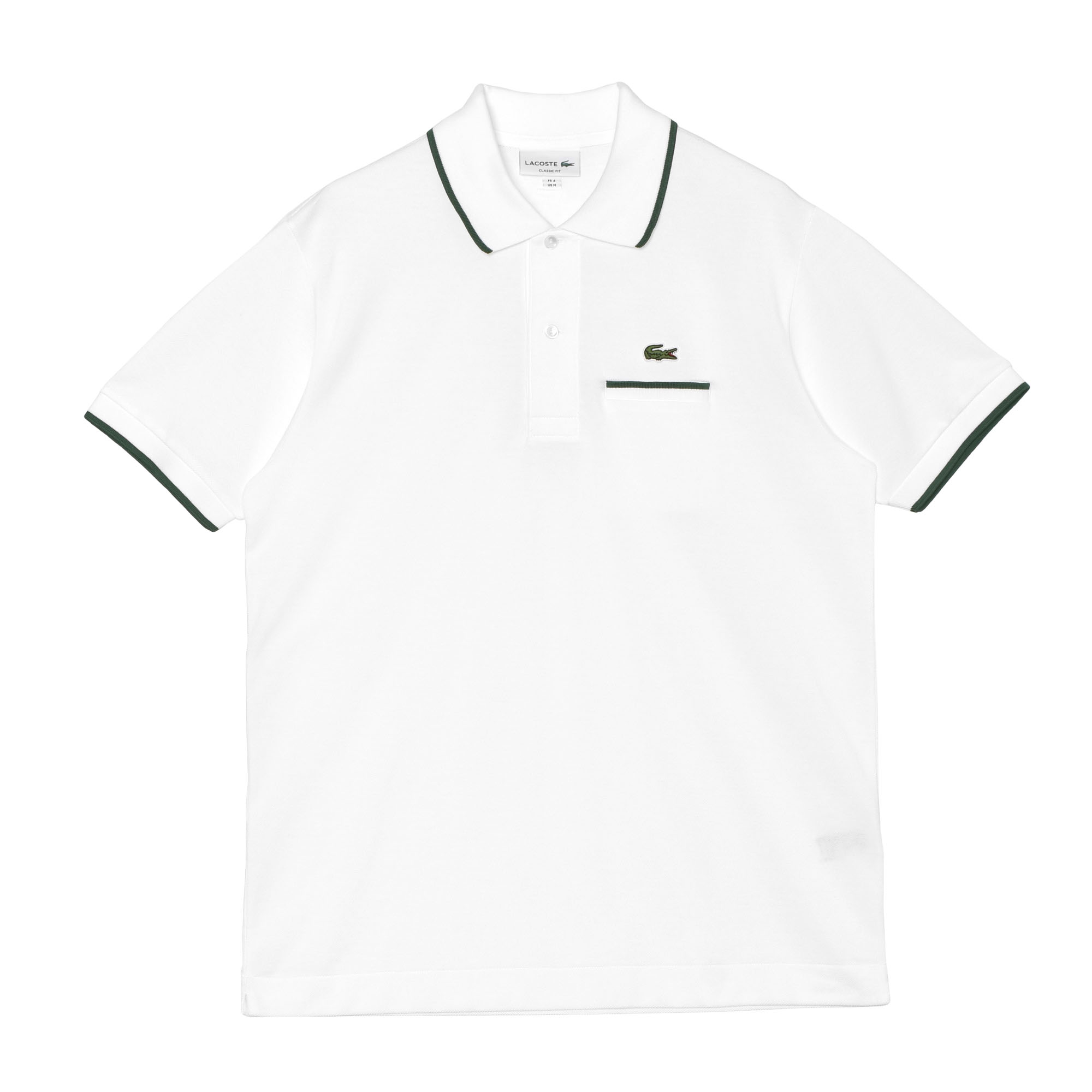 LACOSTE ホワイト ポロシャツ 半袖 LACOSTE（ラコステ） 半袖ポロシャツ ホワイト | セレクト