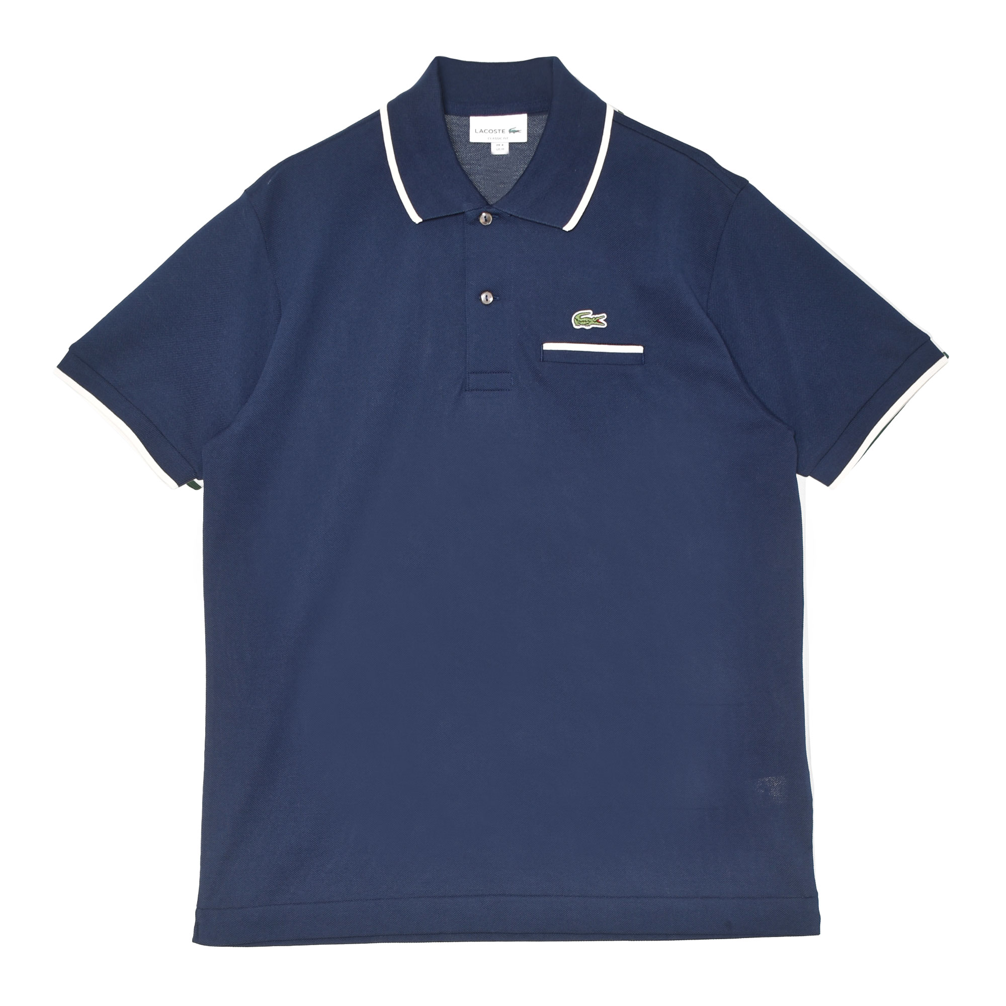 美品 ラコステポロシャツ 紺 LACOSTE - LACOSTE ラコステ ポロシャツ 長袖 ネイビー 紺色 4