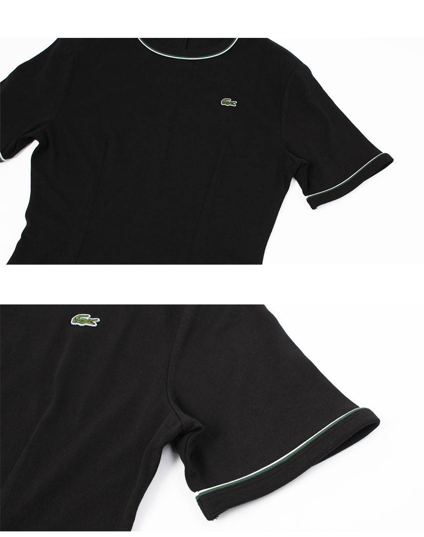 テニス ワンピースLACOSTE 水色/ホワイト テニス ワンピースLACOSTE 水色/ホワイト テニス ワンピース