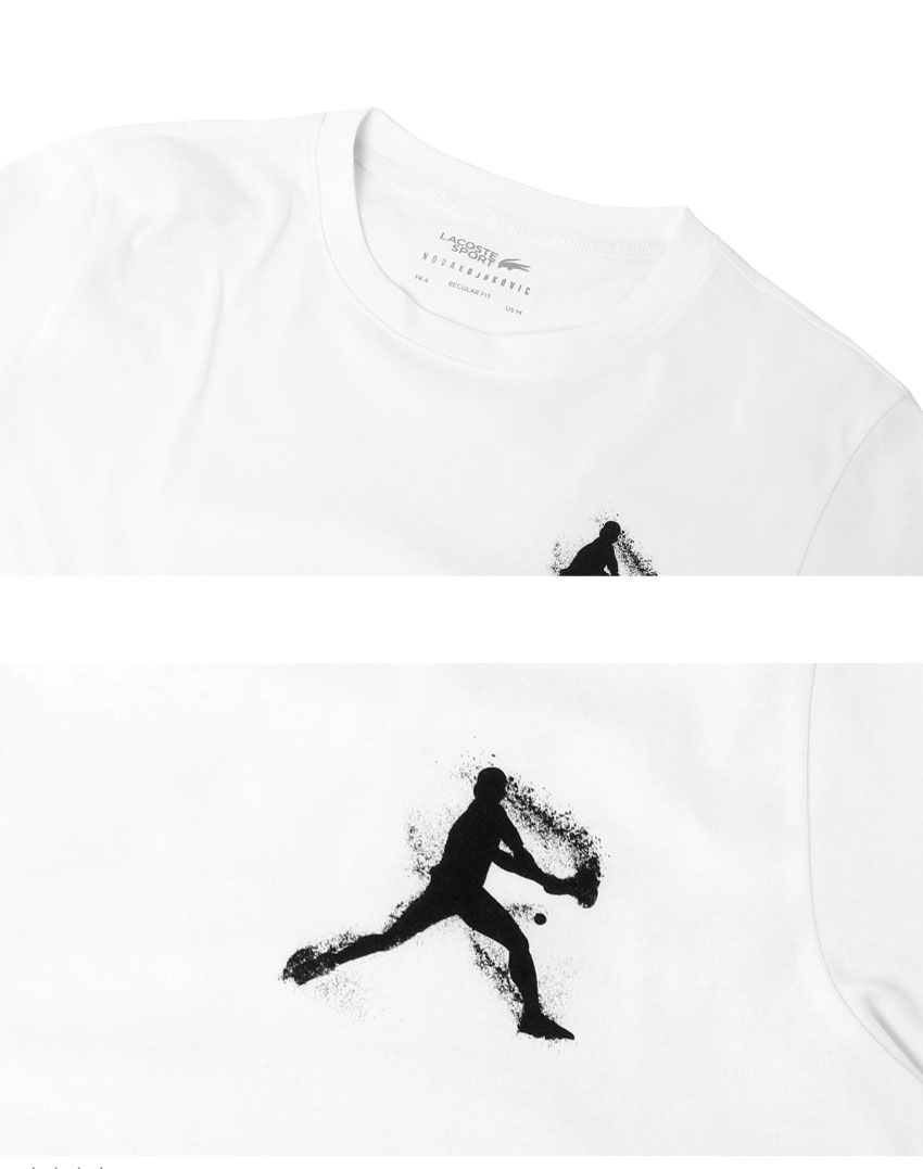 Lacoste x テニス ジョコビッチ★半袖 Tシャツ&帽子 セット LACOSTE ラコステ 半袖Tシャツ キャップ メンズ テニス×ノバク