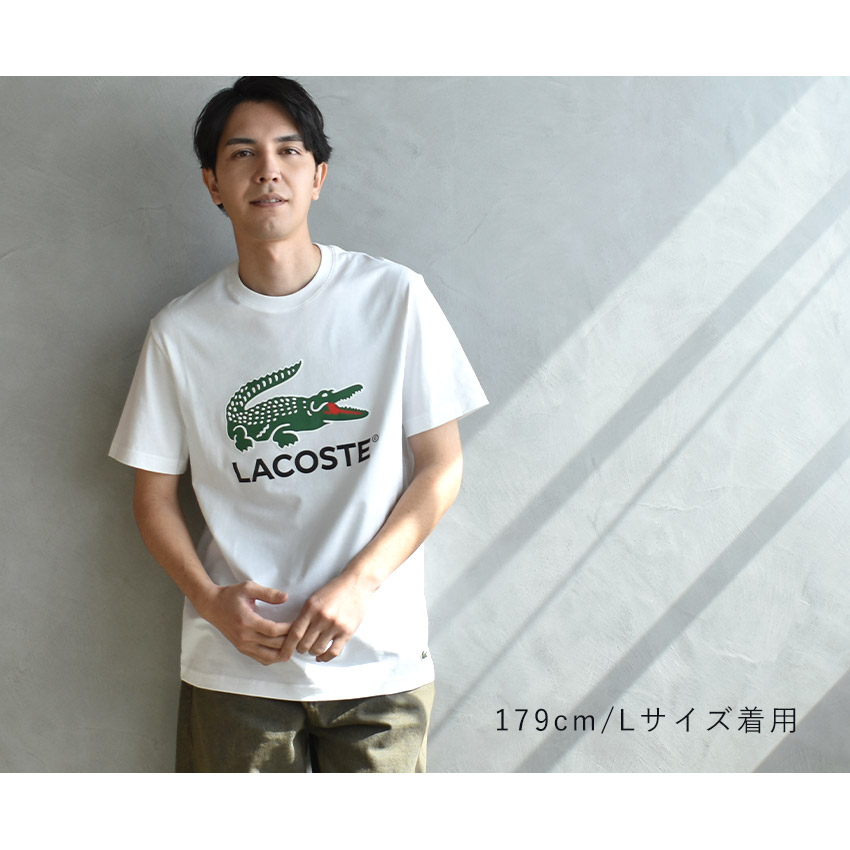 LACOSTE（ラコステ） 半袖Tシャツ メンズ COTTON JERSEY SIGN PRINT