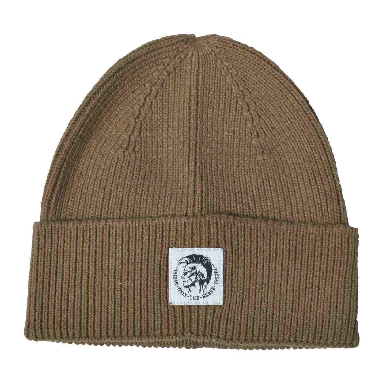 （ゆうパケット送料無料） ディーゼル ニット帽 メンズ レディース K-CODER-FULLY CAP DIESEL A02881 0DAOB  ホワイト ブラウン ネイビー 白 黒 ロゴ
