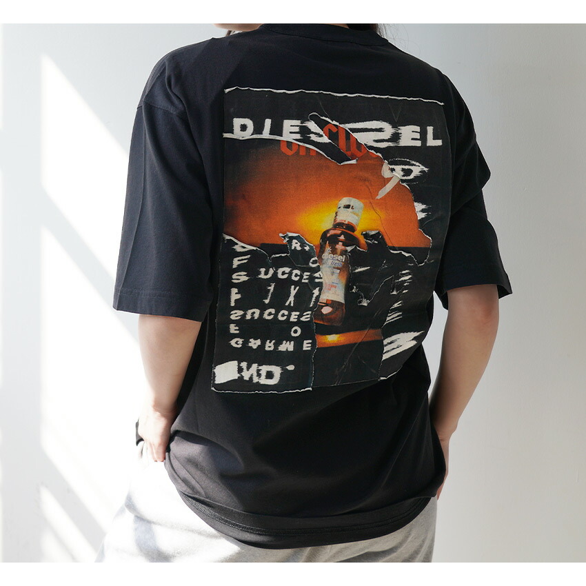 DIESEL（ディーゼル） 半袖Tシャツ メンズ T-WASH-POFF DIESEL