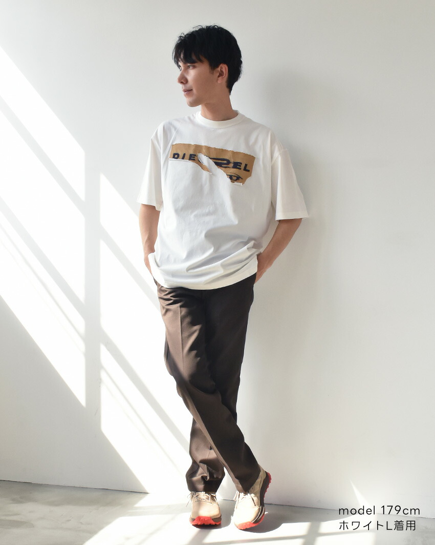 DIESEL（ディーゼル） 半袖Tシャツ メンズ T-WASH-POFF DIESEL