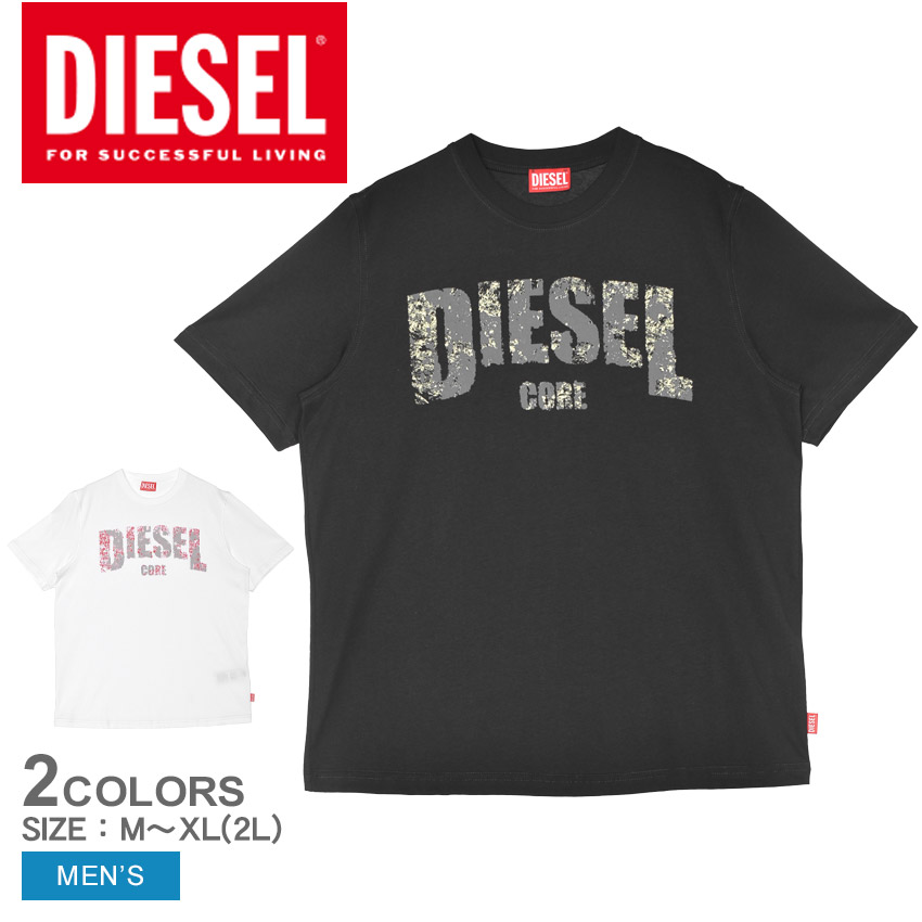 DIESEL ディーゼル 半袖Tシャツ メンズ A172680PLAT ホワイト 白